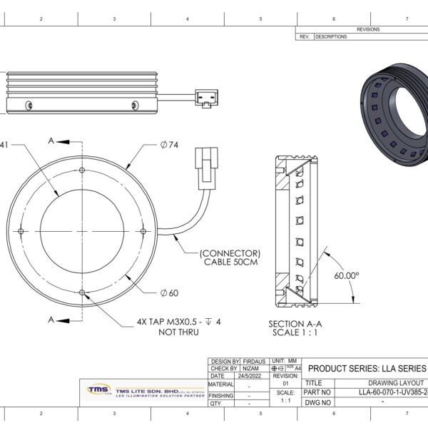 LLA-60-070-1-UV385 - Image 2